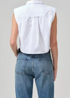 Anders Sleeveless With Shoulder Pads
