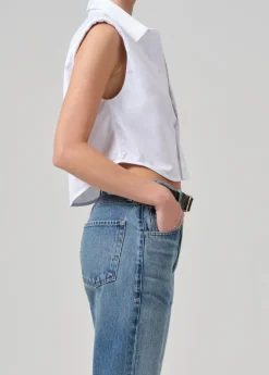Anders Sleeveless With Shoulder Pads