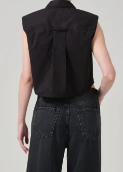 Anders Sleeveless With Shoulder Pads