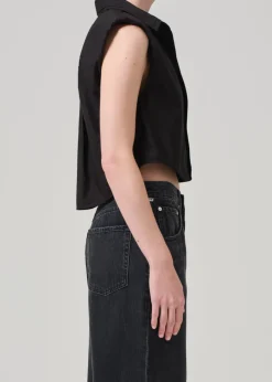 Anders Sleeveless With Shoulder Pads