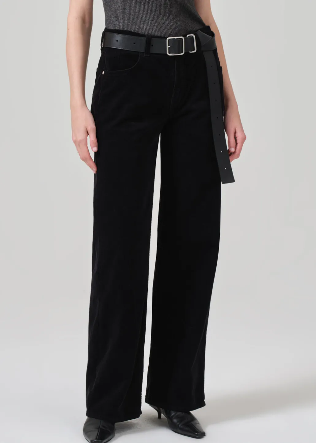 Annina High Rise Wide Leg 33" Corduroy