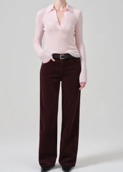 Annina High Rise Wide Leg 30" Corduroy