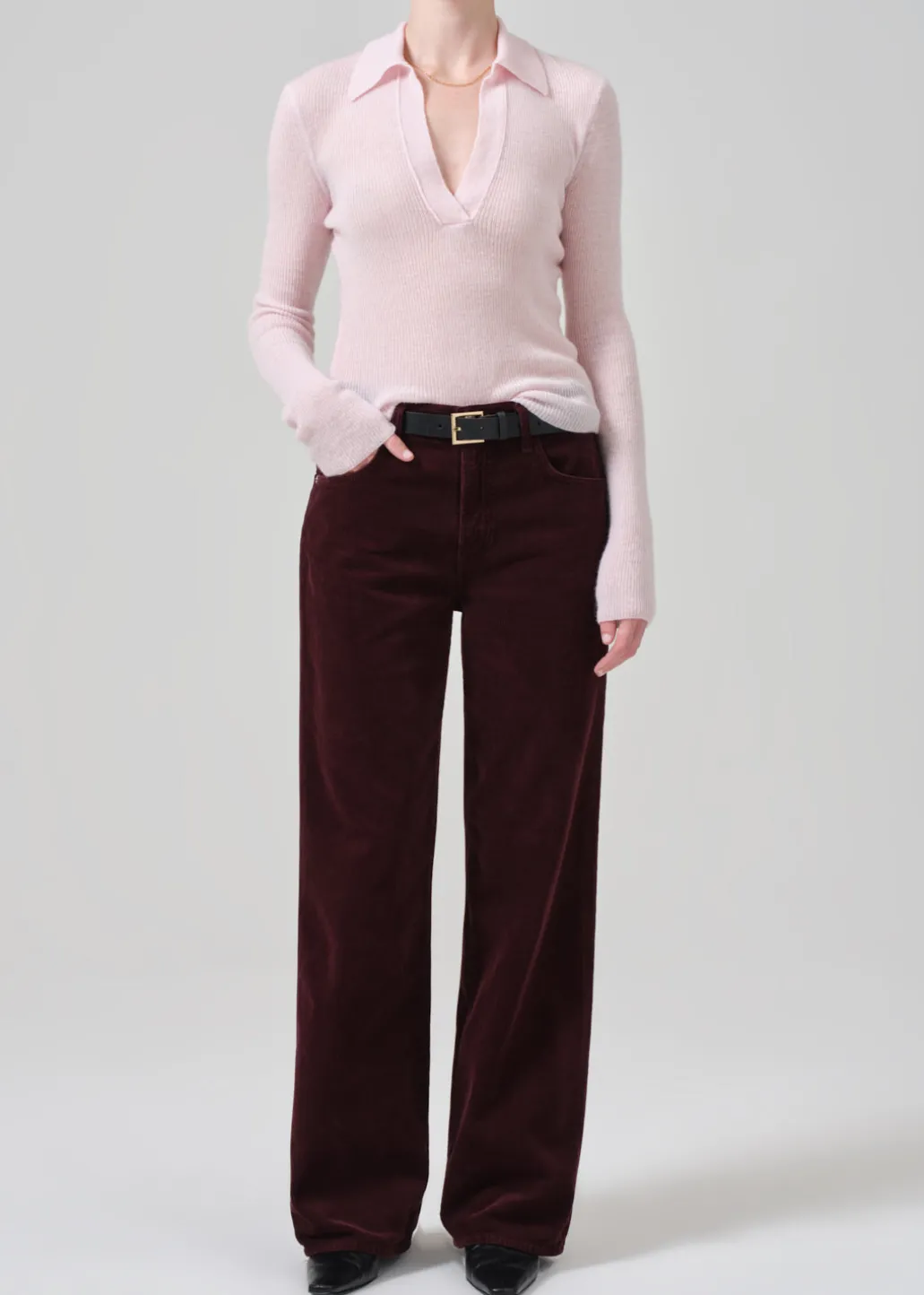 Annina High Rise Wide Leg 30" Corduroy