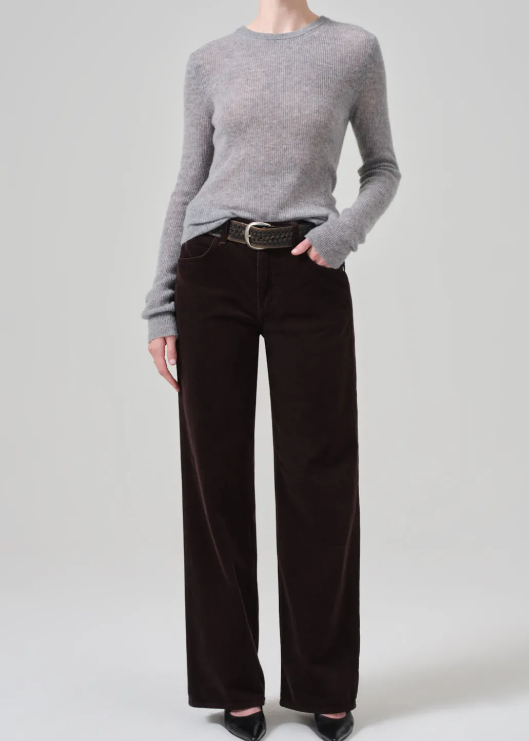 Annina High Rise Wide Leg 30" Corduroy