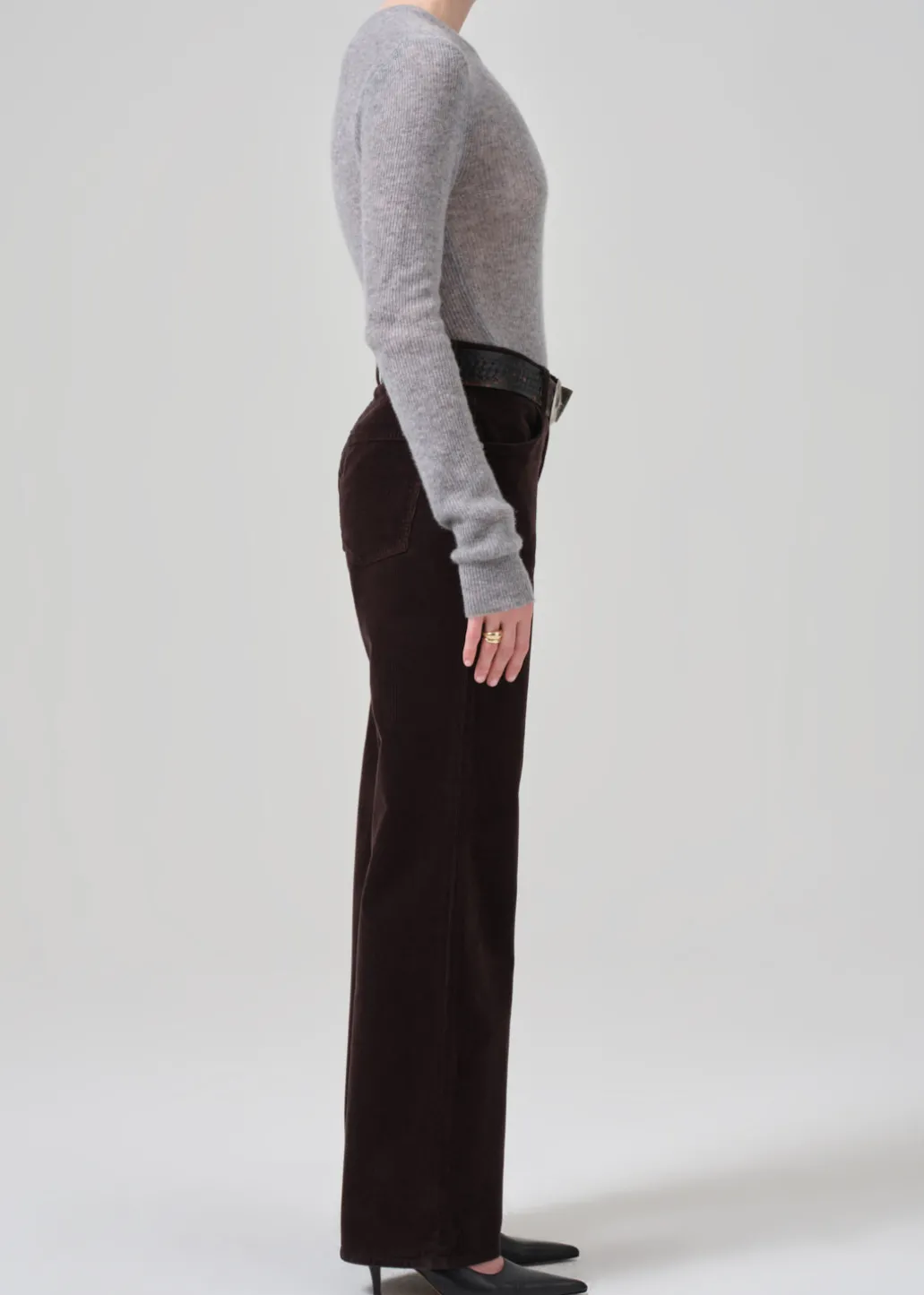 Annina High Rise Wide Leg 30" Corduroy