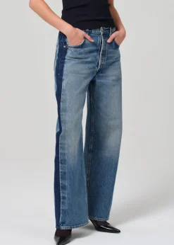 Ayla Baggy With Tuxedo Stripe