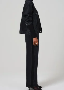 Ayla Baggy With Tuxedo Stripe