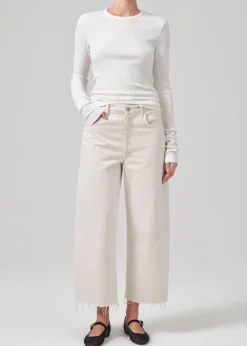 Ayla Raw Hem Crop