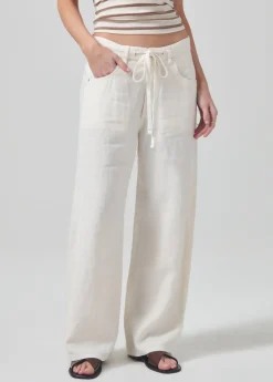 Brynn Drawstring Linen Trouser