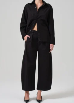 Cara Cropped Pleated Trouser