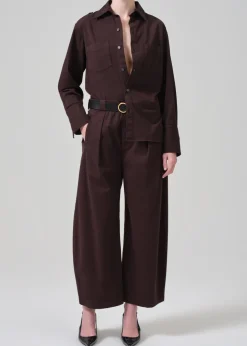 Cara Cropped Pleated Trouser