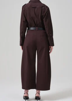Cara Cropped Pleated Trouser