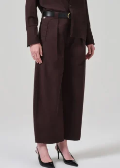 Cara Cropped Pleated Trouser