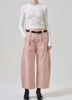 Cara Cropped Pleated Trouser Corduroy