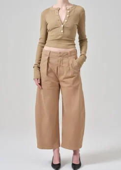 Cara Cropped Pleated Trouser