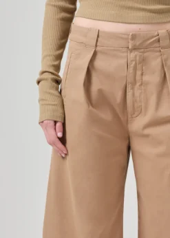 Cara Cropped Pleated Trouser