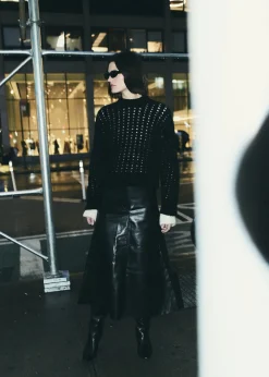 Cassia Leather Skirt