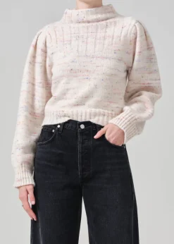 Claudia Turtleneck Puff Sleeve