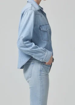 Cropped Western Shirt
