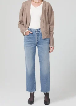 Emery Crop Relaxed Straight