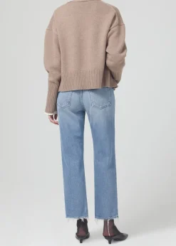Emery Crop Relaxed Straight