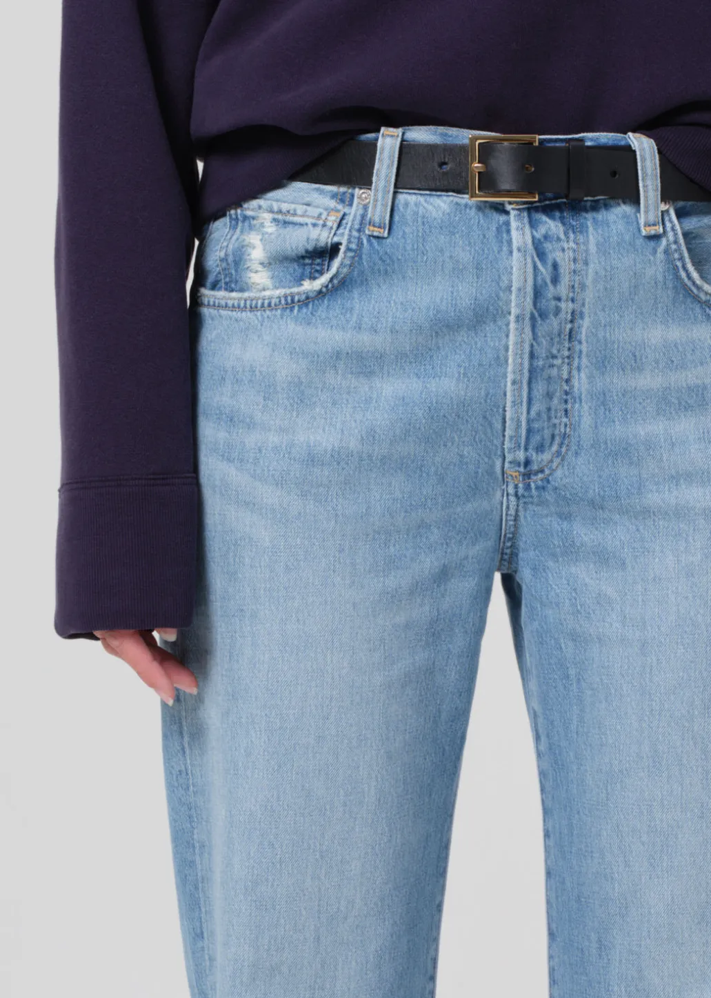 Emery Crop Relaxed Straight