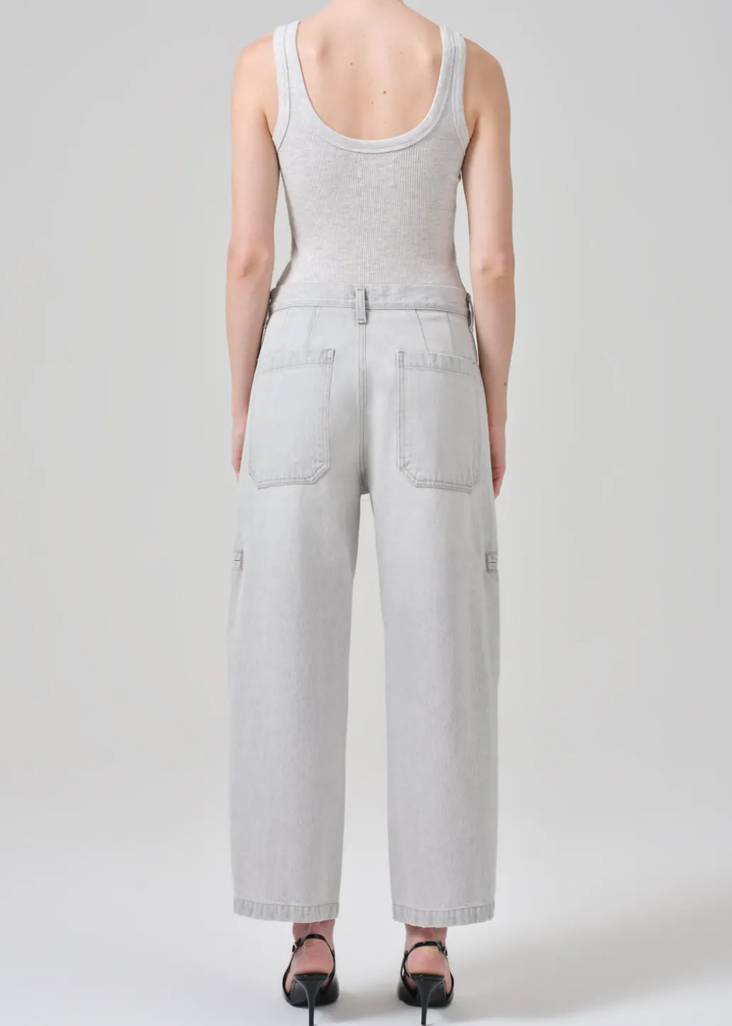 Gianna Seamed Cropped Baggy