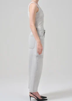 Gianna Seamed Cropped Baggy