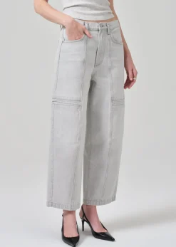 Gianna Seamed Cropped Baggy