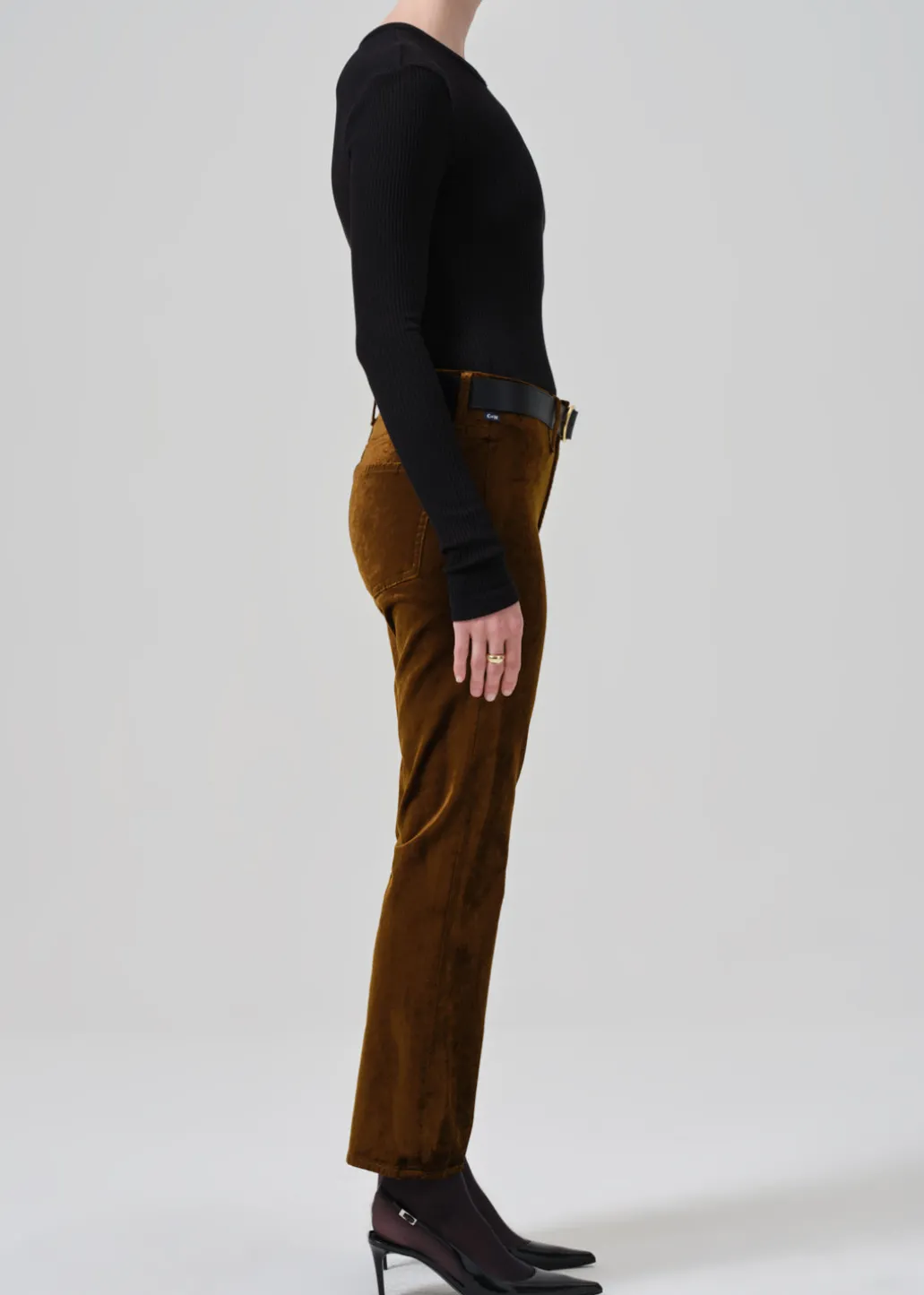 Isola Cropped Trouser Velvet