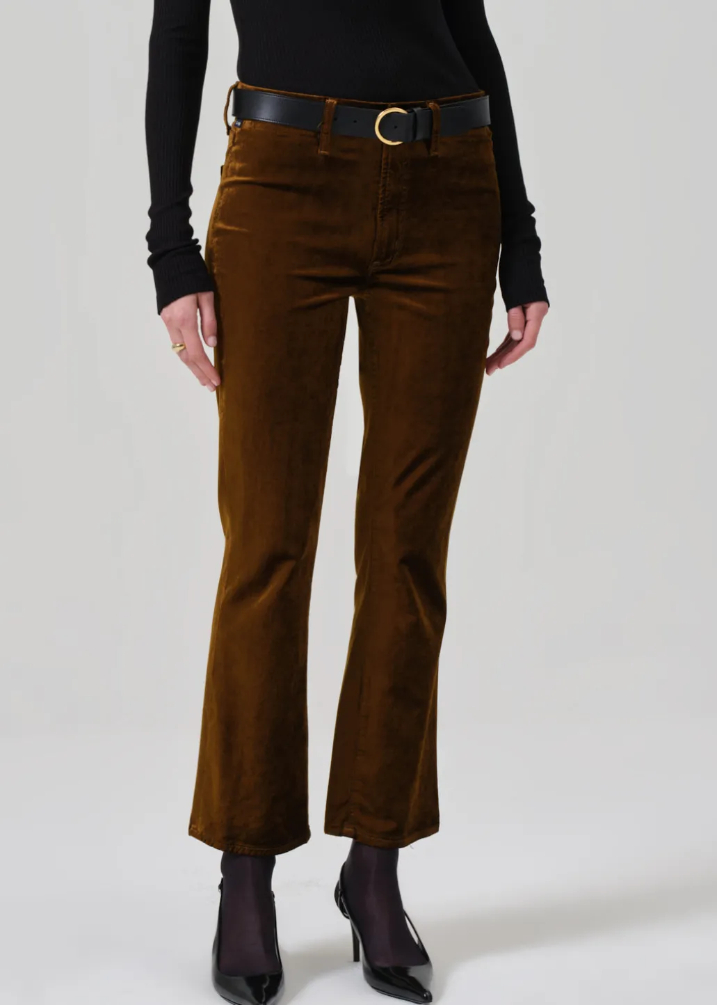 Isola Cropped Trouser Velvet