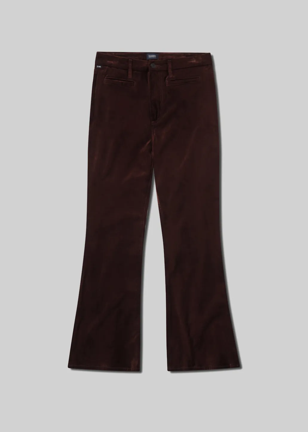 Lilah Flare With Welt Pocket Velvet