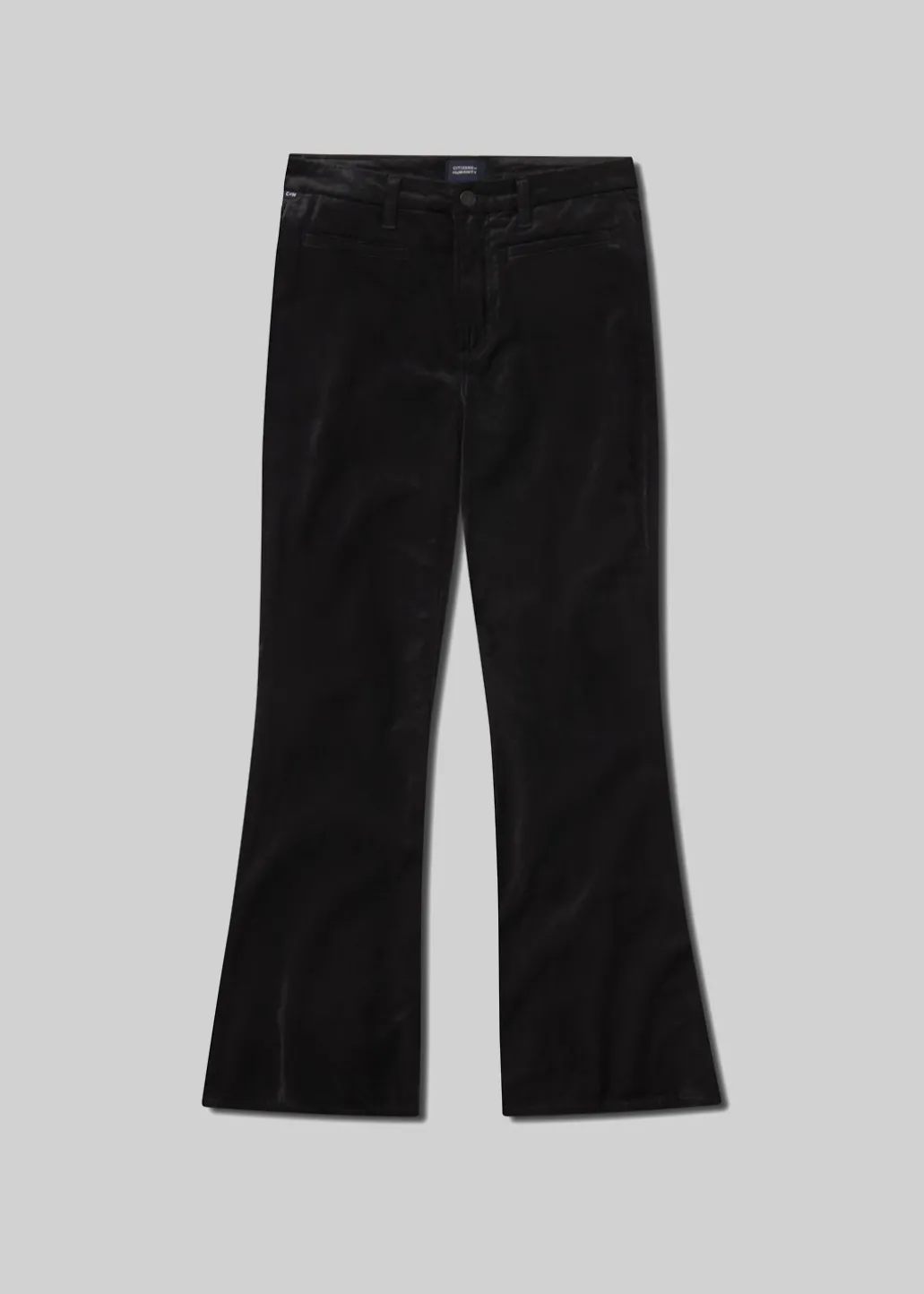 Lilah Flare With Welt Pocket Velvet