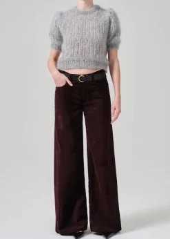 Lolli Mid Rise Baggy Velvet