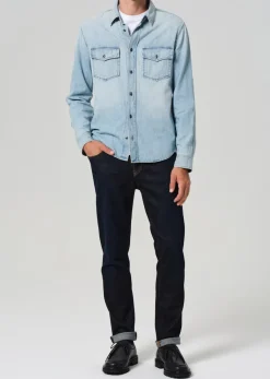 London Tapered Slim Cashmere Denim