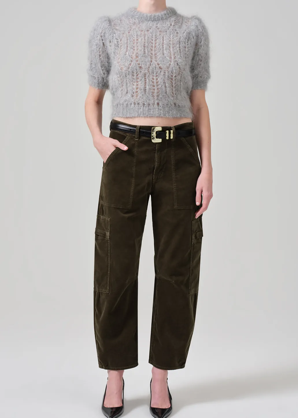 Marcelle Low Slung Easy Cargo Corduroy