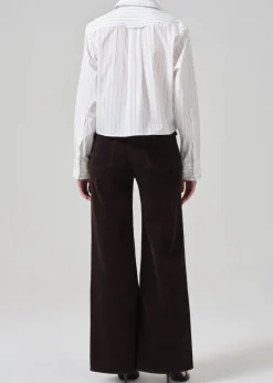 Raven Patch Pocket Wide Leg Corduroy