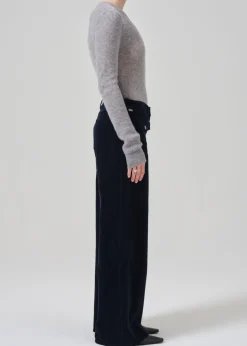 Raven Patch Pocket Wide Leg Corduroy